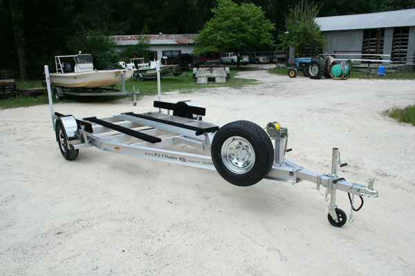 Stock Photo off the B&S Website of one of their Standard Airboat Trailers