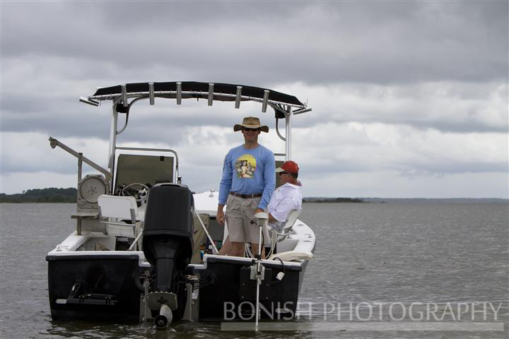 Heath Davis running the Persuassion - Cedar Key Small Boat Show - Photo by Pat Bonish