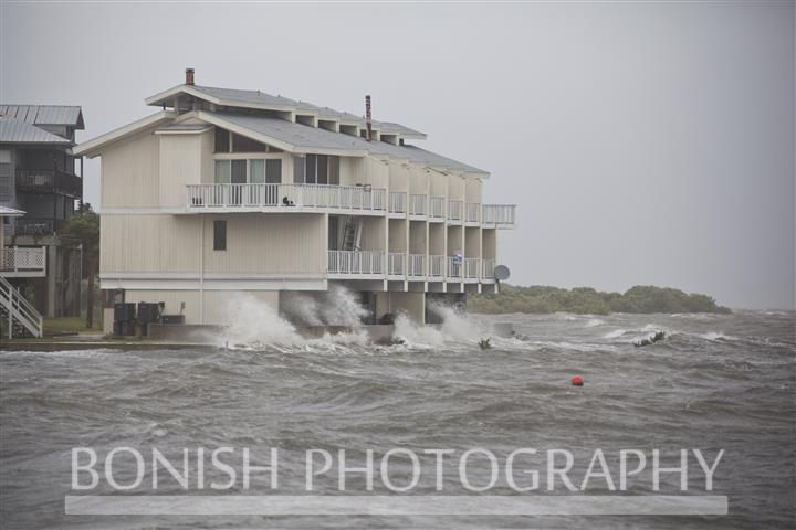 Cedar Cove Yacht Club taking a beating during Tropical Storm Andrea - Photo by Pat Bonish