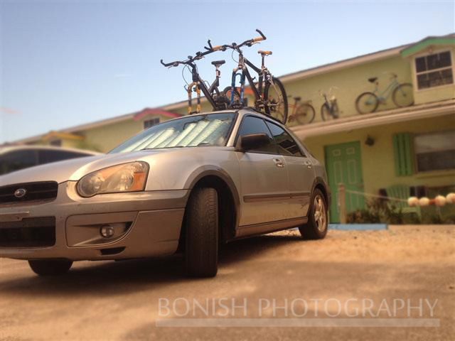 Subaru, Roof top bike rack, Vehicle