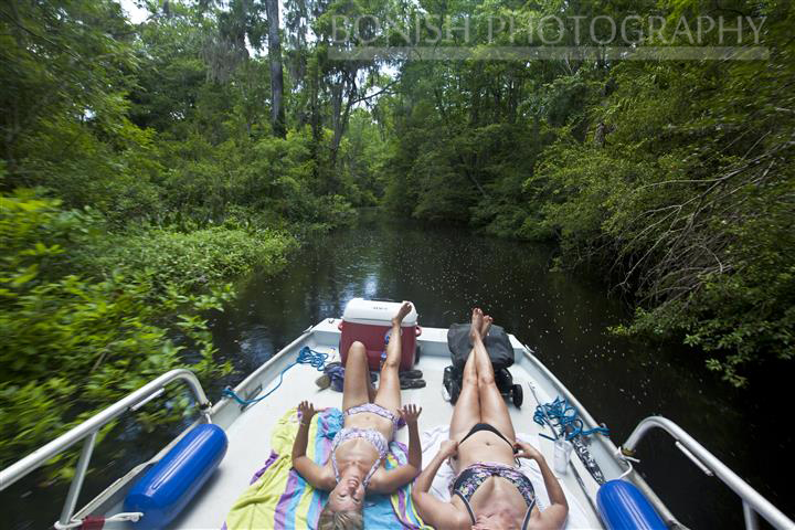 Wacassassa River, Florida, Boating, Bikini, Bonish Photo