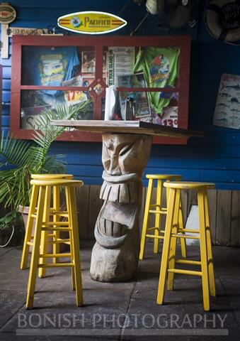 Bonish Photography, Tiki Sculpture, Stools