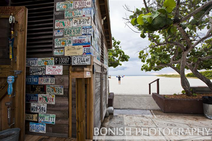 Bonish Photography, Tiki Bar, St Pete Beach, License Plate Art