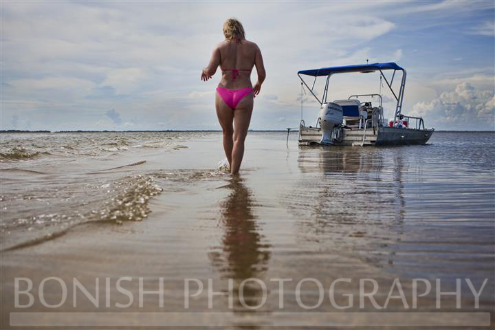 Boating, Bikini, Cedar Key, Florida, Bonish Photo