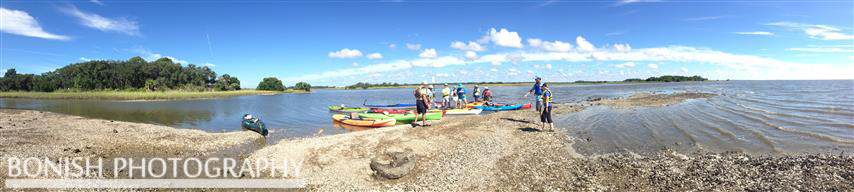 Panoramic Photo, Kayak, Paddling, Coastline