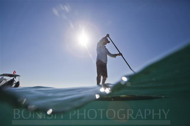 SUP, Stand Up Paddle Boarding, Key West, Mellow Ventures, Bonish Photography, Split Shot, Underwater Photography