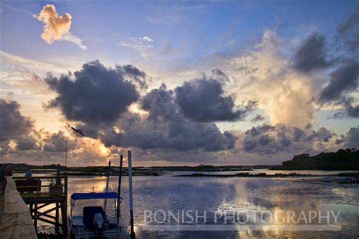 Sunset, Low-Key Hideaway, Bonish Photography, Cedar Key