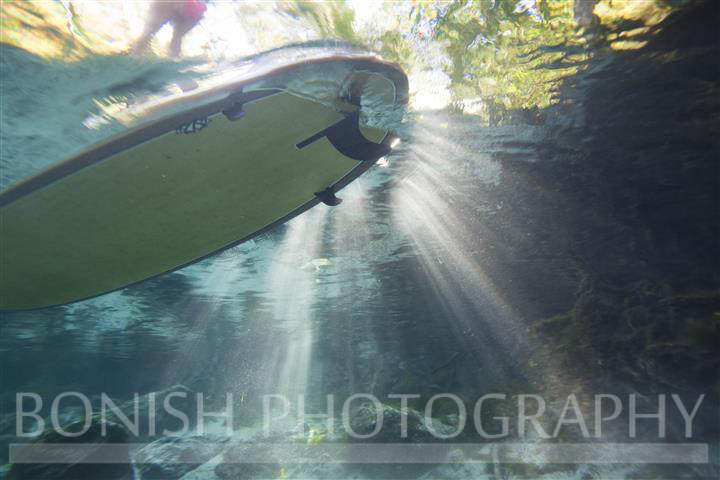 Sun Rays, Underwater Photography, Bonish Photography, SUP, Stand Up Paddle Boarding, 