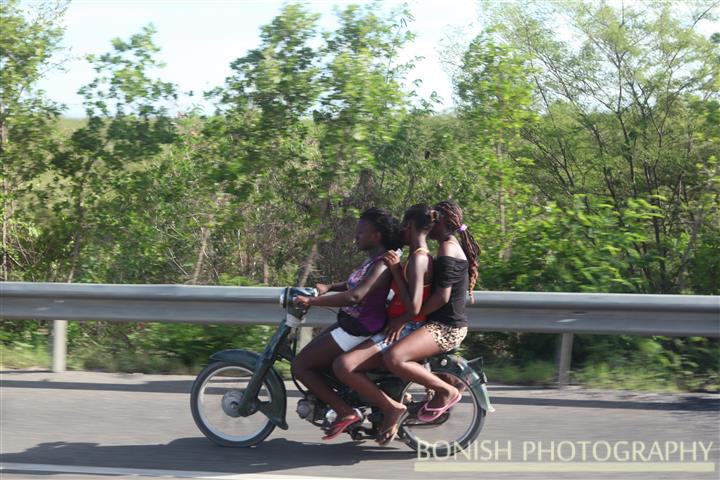 Dominican Republic, 3 on a Scooter, Bonish Photography, Motorcycle