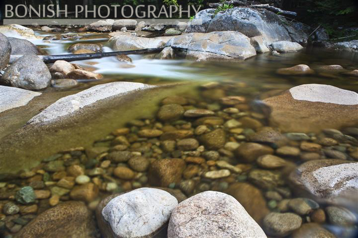 New Hampshire, Mountain Stream, Long Exposure, Bonish Photo