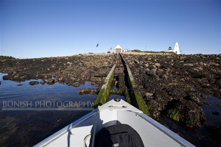 Boat Ramp, Low Tide, Goat Island, Cape Porpoise, Maine, Bonish Photo
