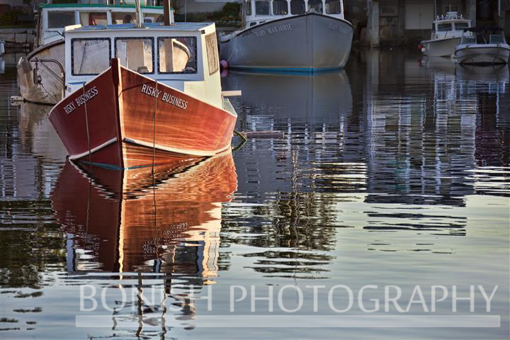 Rockport Harbor, Lobster Boat, Bonish Photo, Floating