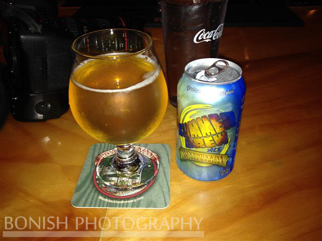 Woodstock Brewery, Summer Brew, Beer, Bonish Photo, New Hampshire