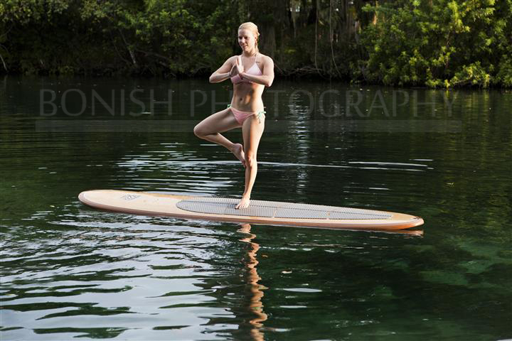 Kailey Hegle, SUP Yoga, Stand Up Paddle Boarding, Bonish Photo