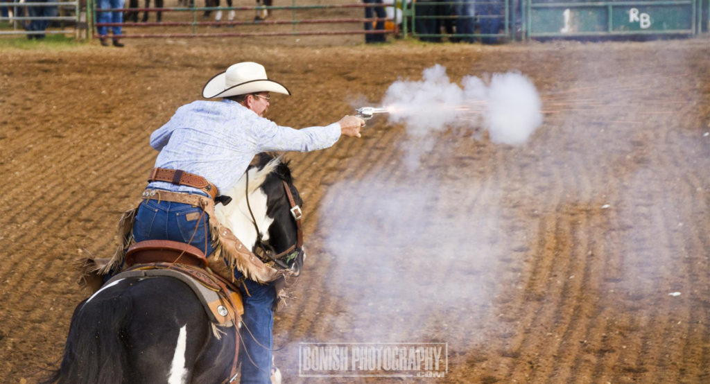 Cowboy Shooting, Bonish Photo, Rock Bottom