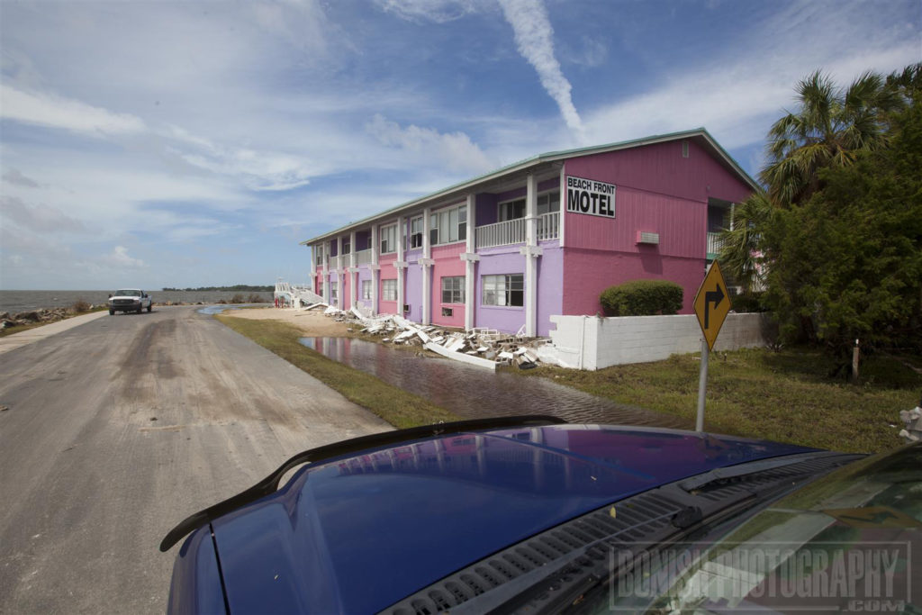 Hurricane Hermain, Cedar Key, Bonish Photo, Beach Front Motel